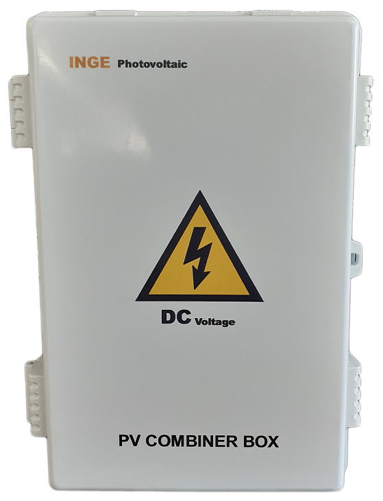 Inge: DC PV Combiner Box with White Cover - (ABS / IP66) - 400mm x 300mm x 170mm (PB-I-40-30-17-ABS)