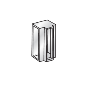 Trunking: Steel 90 Degree Horizontal Tee Black Double (90DT/D/B)