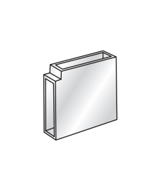 Trunking: Steel 90 Degree Vertical Flat Bend White Double (90DCE/W/D)