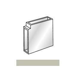 Trunking: Steel 90 Degree Vertical Flat Bend Motorcraft Grey Double (90DCE/MG/D)