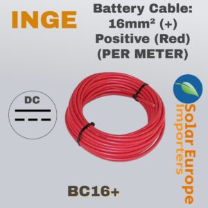 Battery Cable: 16mm (+) Positive (Red) (BC16+)