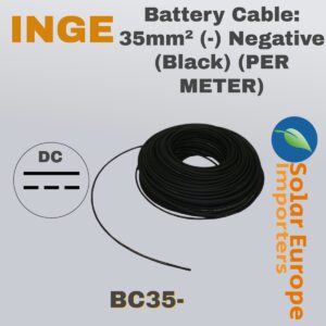 Battery Cable: 35mm (-) Negative (Black) (BC35-)