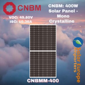 CNBM: 400W Solar Panel - Mono Crystalline (CNBMM-400)