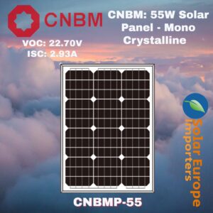 CNBM: 55W Solar Panel - Mono Crystalline (CNBMP-55)