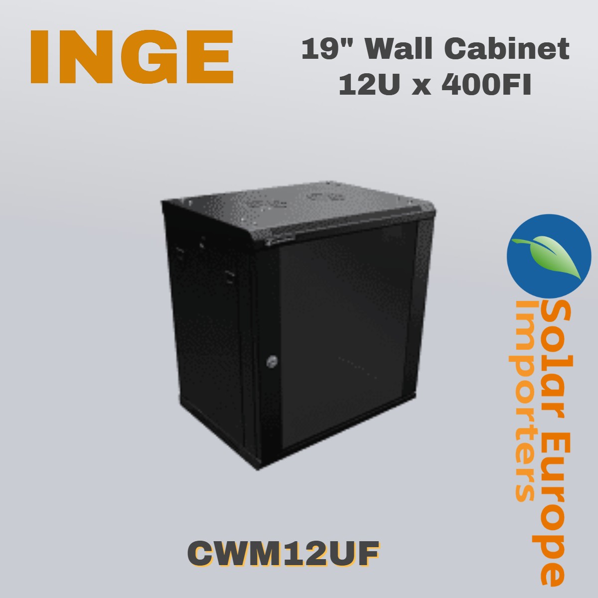 19" Wall Cabinet 12U x 400FI (CWM12UF)