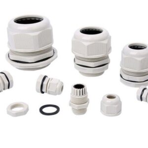 Etek: Nylon Cable Gland White (M12x1.5, No Insert) (CGW-M12-1)