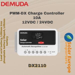 Demuda: PWM-DX Solar Charge Controller 10A 12VDC / 24VDC (DX2110)