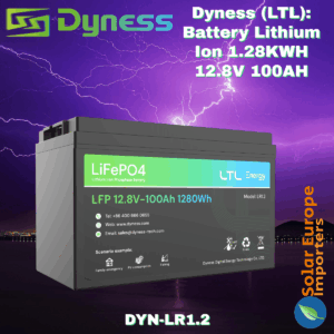 Dyness (LTL): Battery Lithium Ion 1.28KWH 12.8V 100AH (DYN-LR1.2)
