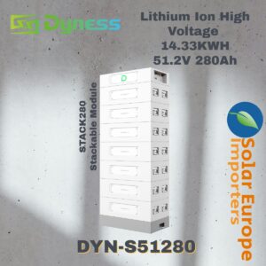 Dyness: Battery Lithium Ion High Voltage 14.33KWH 51.2V 280Ah 1C Stackable Module (DYN-S51280)