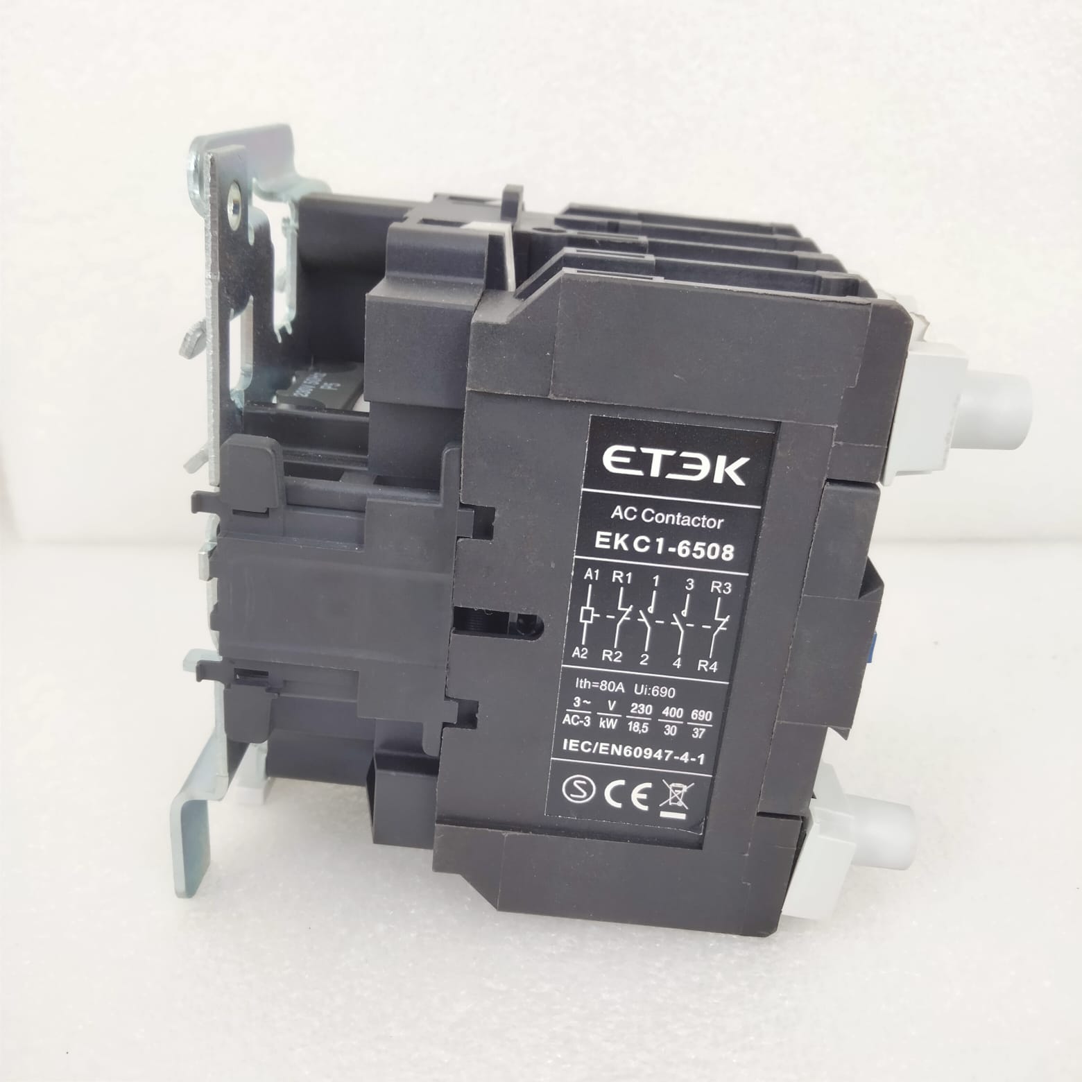 Etek: AC Contactor 65A 4P+2NO+2NC Coil 30KW AC3 230VAC (EKC1-6508-230) - Image 3