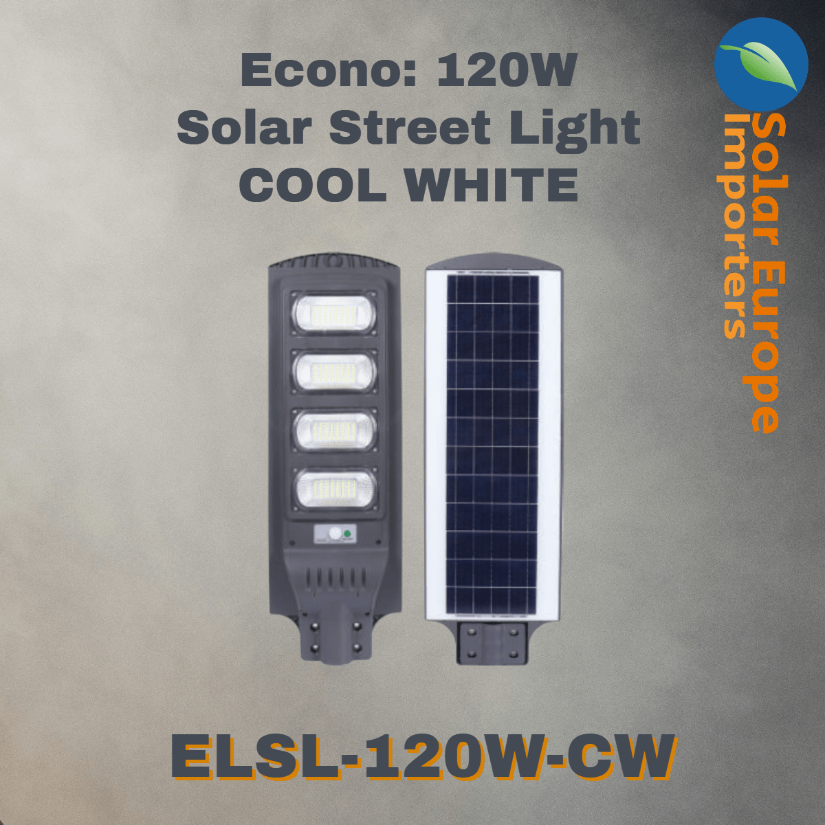 Econo: Solar Street Light - 120W (Cool White) (ELSL-120W-CW)