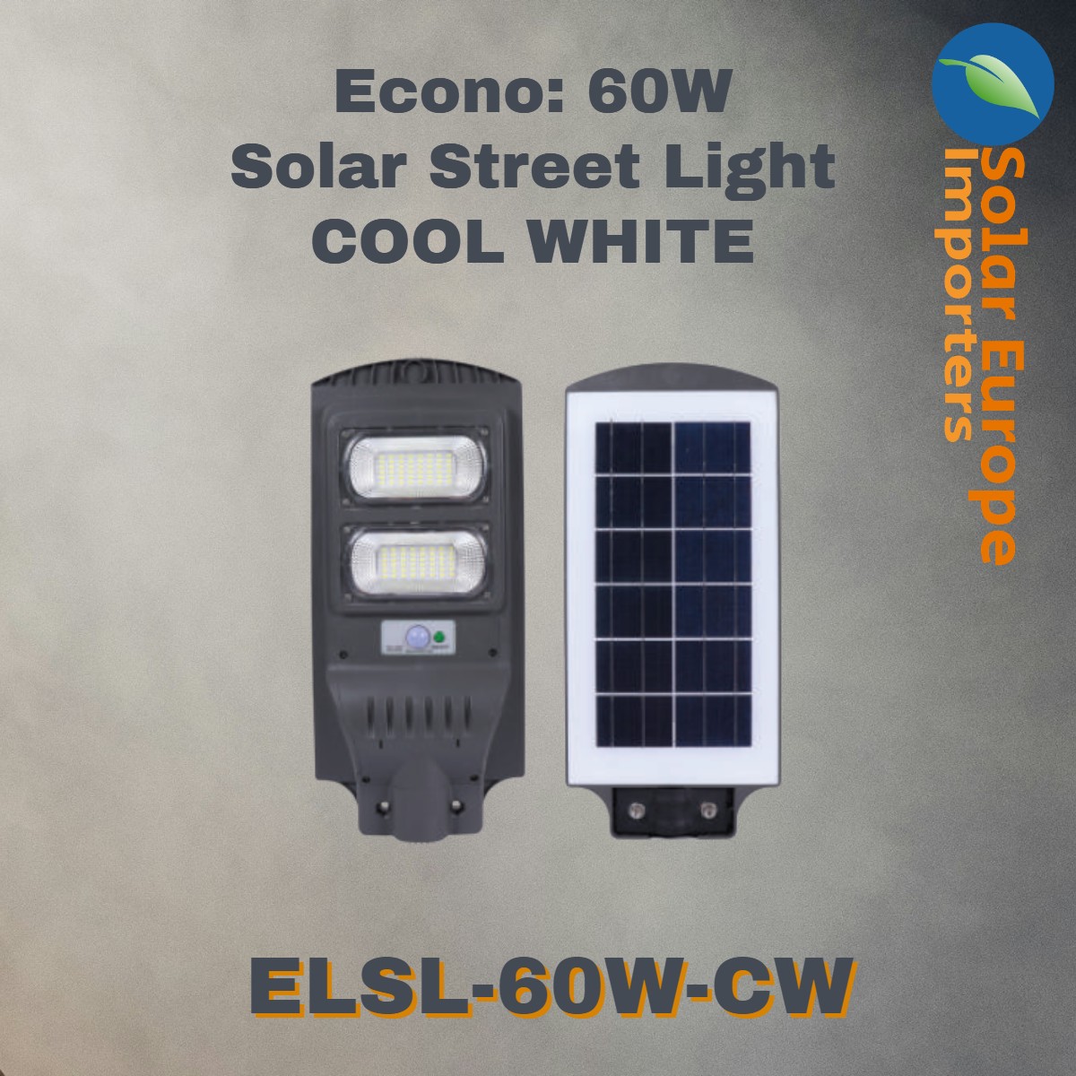 Econo: Solar Street Light - 60W (Cool White) (ELSL-60W-CW)