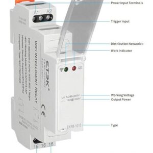 Alternative view of Etek: WIFI Intelligent Control Relay SPDT 10A (EKR8-1010H22)