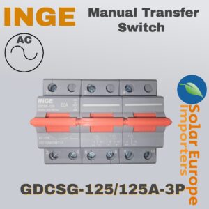 Inge: AC 3P Manual Transfer Switch 125A (GDCSG-125/125A-3P)