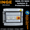 INGE: PV 500V Isolation & Protection Box: 2 PV Inputs / 2 DC Outputs - 2 Strings / 2 MPPT (12 Way Box) (INGE-2in/2out)