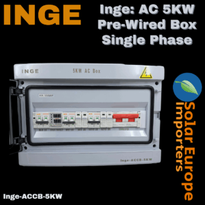 Inge: AC 5KW Pre-Wired Box Single Phase (Inge-ACCB-5KW)