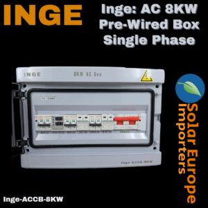 Inge: AC 8KW Pre-Wired Box Single Phase (Inge-ACCB-8KW)