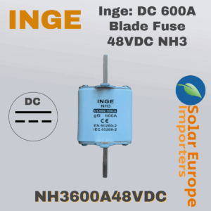 Inge: DC 600A Blade Fuse 48VDC NH3 (NH3600A48VDC)