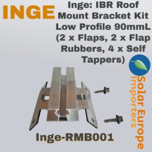 INGE: IBR Roof Mount Bracket Kit Low Profile 90mmL (2 x Flaps, 2 x Flap Rubbers, 4 x Self Tappers)