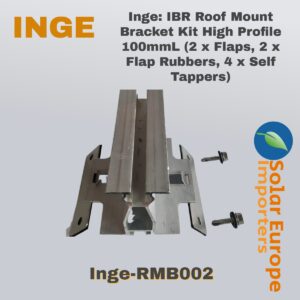 INGE: IBR Roof Mount Bracket Kit High Profile 100mmL (2 x Flaps, 2 x Flap Rubbers, 4 x Self Tappers)