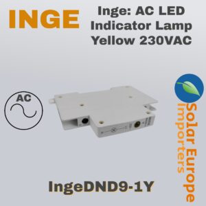 Inge: AC LED Indicator Lamp Yellow 230VAC (IngeDND9-1Y)