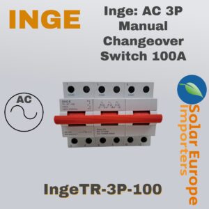 Inge: AC 3P Manual Changeover Switch 100A (IngeTR-3P-100)