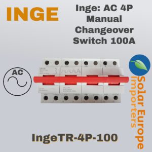 Inge: AC 4P Manual Changeover Switch 100A (IngeTR-4P-100)