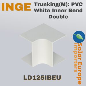 Trunking(M): PVC White Inner Bend Double (LD125IBEU)