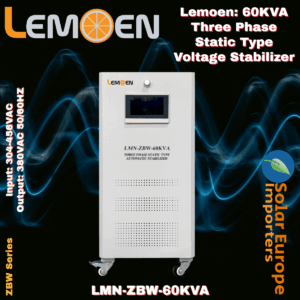Lemoen: 60KVA Three Phase Static Type Voltage Stabilizer Input: 304-456VAC Output: 380VAC 50/60HZ (LMN-ZBW-60KVA)