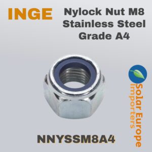 Nylock Nut M8 Stainless Steel Grade A4 (NNYSSM8A4)