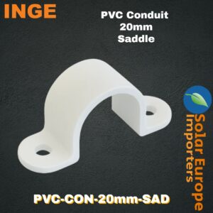 Inge: PVC Conduit Saddles 20mmØ (20 Pack) (PVC-CON-20mm-SAD)