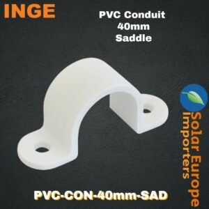 Inge: PVC Conduit Saddles 40mmØ (4 Pack) (PVC-CON-40mm-SAD)