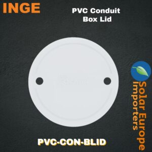 Inge: PVC Conduit Junction Regular Lid (10 Pack) (PVC-CON-BLID)