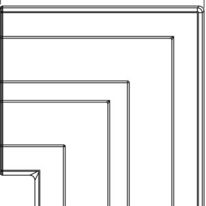Alternative view of Trunking: PVC 90 Degree Flat Angle Hood Fitting Slim-Line Light Grey Double (GK-FH53165LGR)