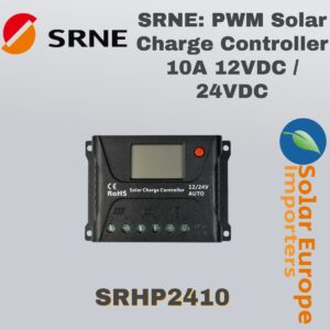 SRNE: PWM Solar Charge Controller 10A 12VDC / 24VDC (SRHP2410)