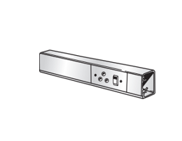 Trunking: Steel 3m Black Single (TSS/B)