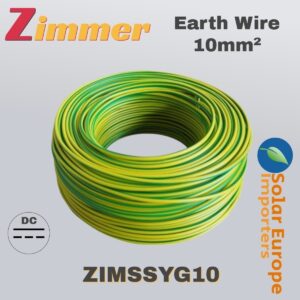Zimmer: Copper Earth Wire 10mm² AZ2-K (Insulated) (PER METER) (ZIMSSYG10)